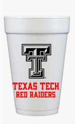 Texas Tech Foam Cups