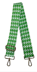 Houndstooth Bag Strap - Green