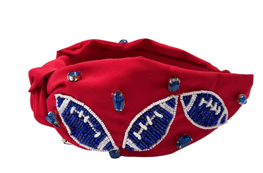 
            
                Load image into Gallery viewer, Football Red/Blue Headband
            
        