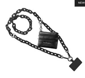 Phone Chain With Pouch - Black