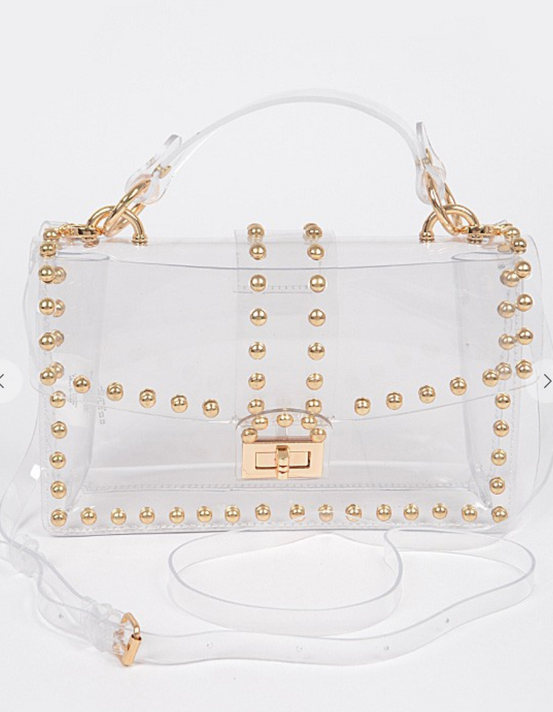 
            
                Load image into Gallery viewer, Round Metal Studded Crossbody Bag
            
        