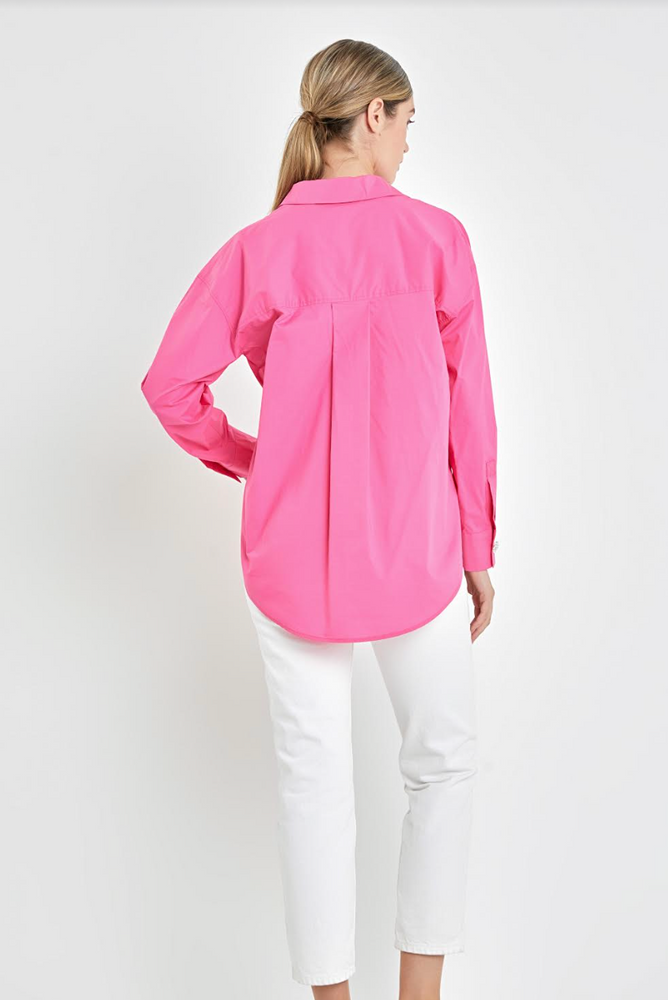 
            
                Load image into Gallery viewer, Pink Oversize Collared Shirt
            
        