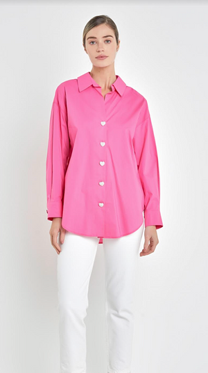 
            
                Load image into Gallery viewer, Pink Oversize Collared Shirt
            
        
