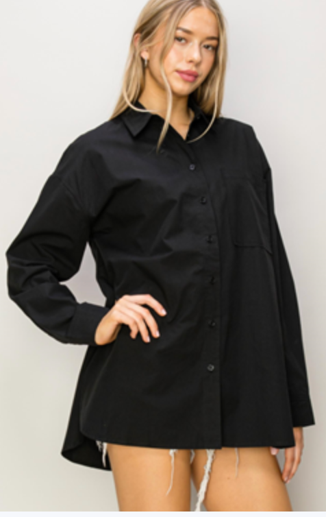 Button Down Shirt - Black