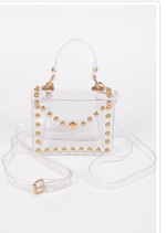 Clear Studded Bag