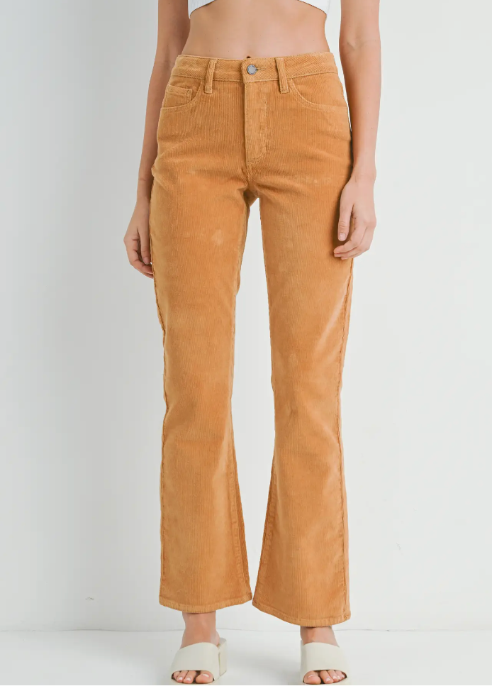 [Margesherwood ] / ☆ CORDUROY SLIM BOOTSCUT PANTS / camel Slim Bootcut Corduroy in Camel – The Maj Boutique