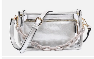 Jessica Clear bag with Chain