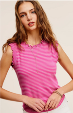 Ruffle Sleeve Tank