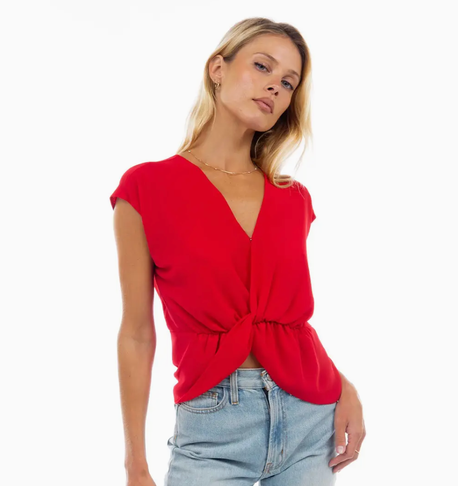 Twisted Chiffon Crop Top