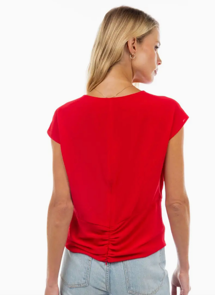 Twisted Chiffon Crop Top