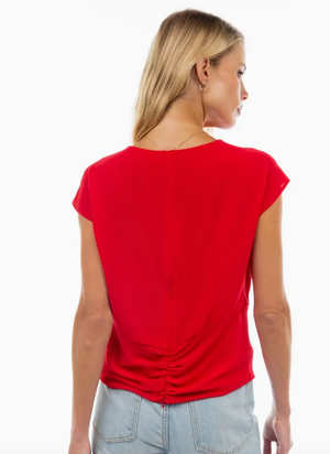 Twisted Chiffon Crop Top