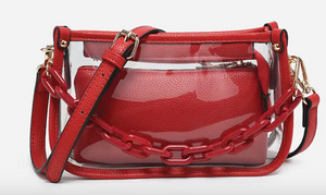Jessica Clear bag with Chain
