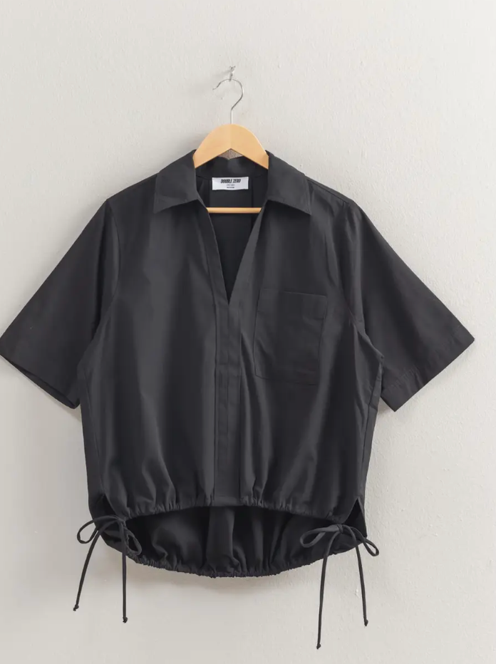 Bubble Hem Relaxed Fit Shirt
