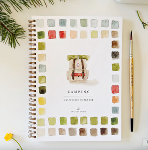 Camping Watercolor Workbook