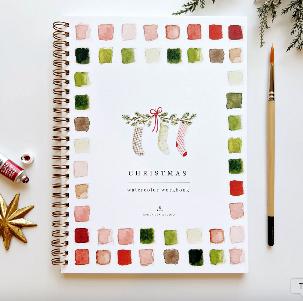 Christmas Watercolor Workbook