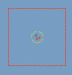 Mahjong Mat- French Blue with Cherries