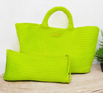 Woven Mahjong Carryall Bag