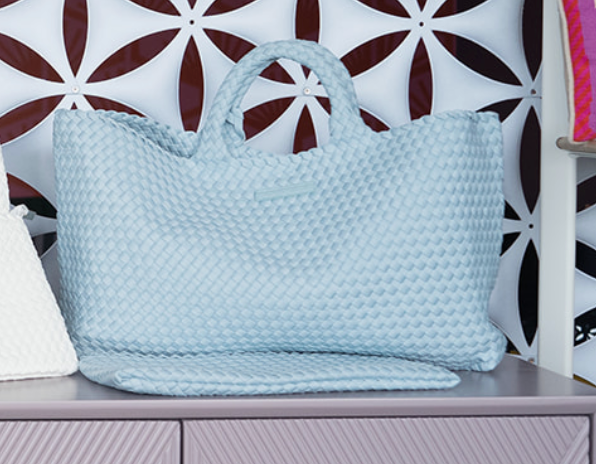 Woven Mahjong Carryall Bag