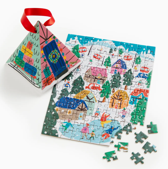 Alpine Cottage Puzzle Ornament