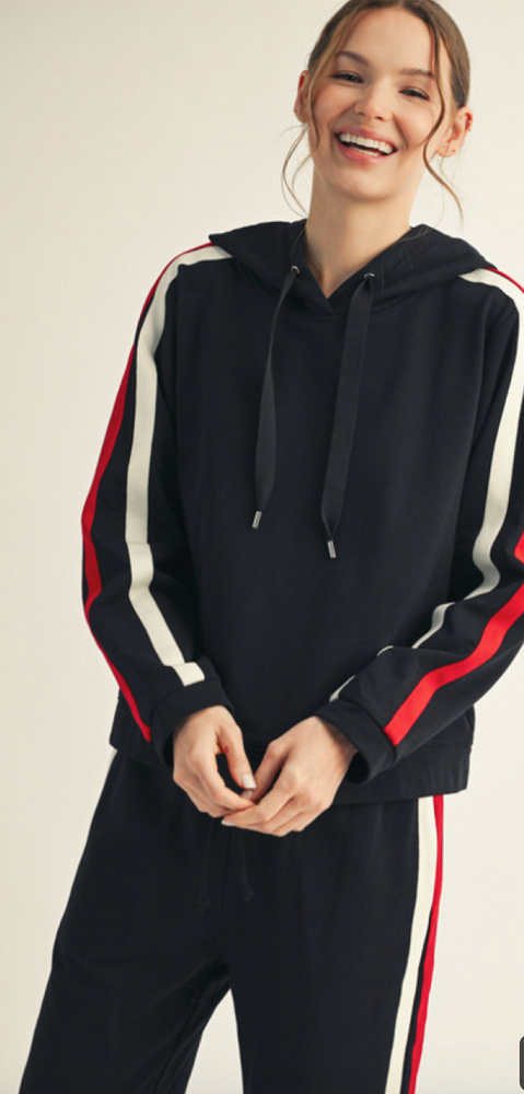 Black Racing Stripe Set