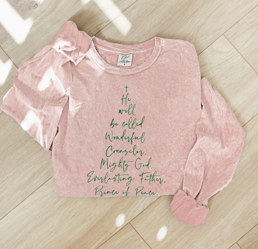 He Will Be Called Mineral Washed Long Sleeve