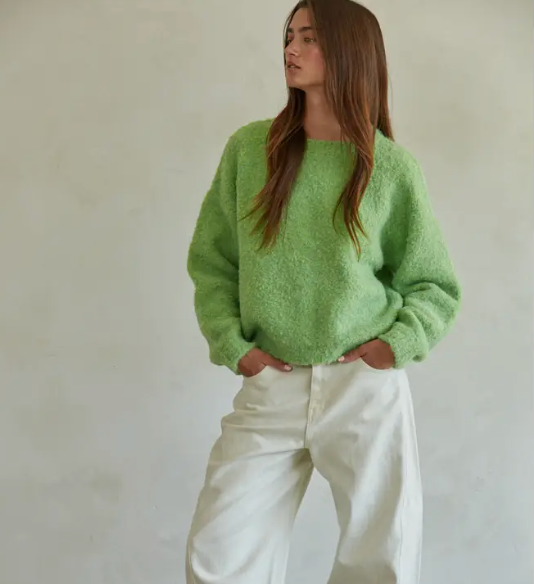 Lime Knit Sweater