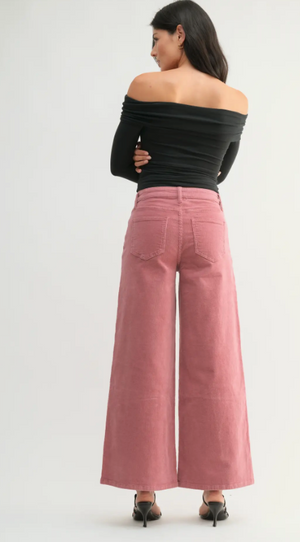 Apple Butter Wide Leg Corduroy Jean