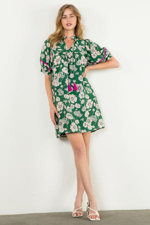 Green Floral Dress