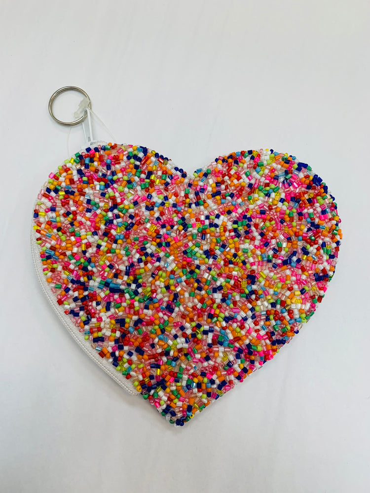
            
                Load image into Gallery viewer, Beaded Coin Purse - Multi Sprinkle
            
        