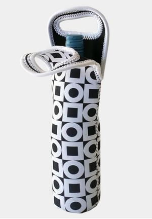 
            
                Load image into Gallery viewer, Modernista Black and White Wine Tote
            
        
