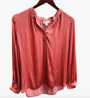 Pink V-Neck Top