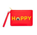 Happy - Applique Medium Pouch
