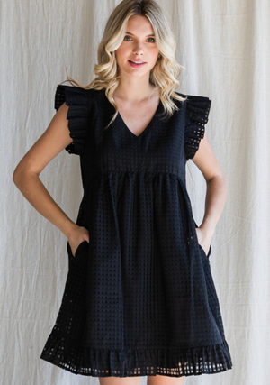 Baby Doll Dress - Black