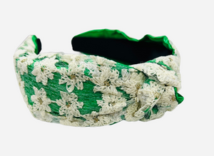 Kelly Green Floral Lace
