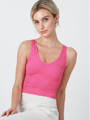 
            
                Load image into Gallery viewer, V Neck Ribbed Crop Top
            
        