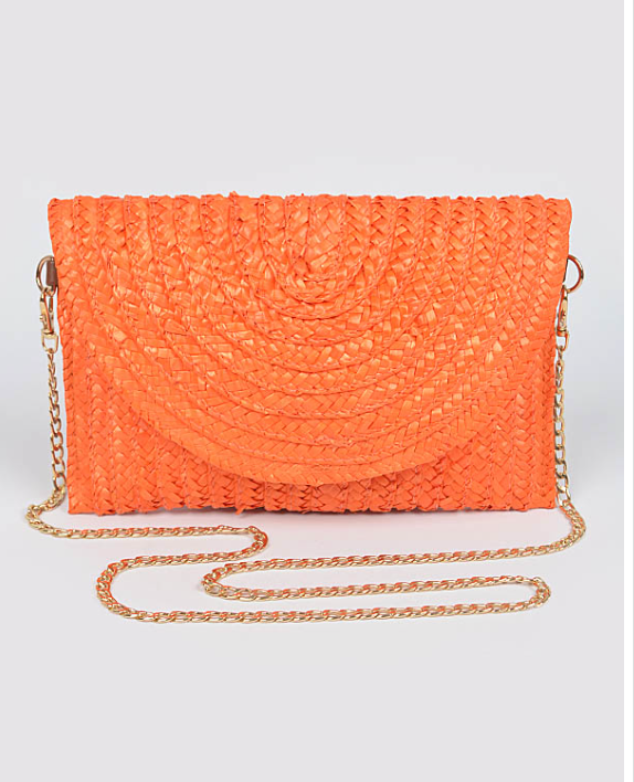 
            
                Load image into Gallery viewer, Straw Pom Pom Flap Bag - 3 Colors
            
        